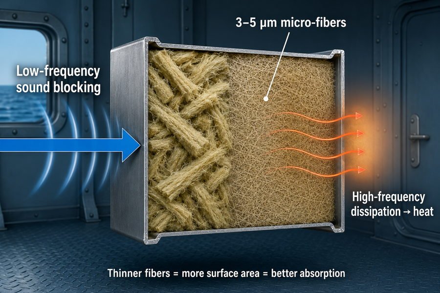 Rock Wool Fiber Diameter Acoustic Absorption