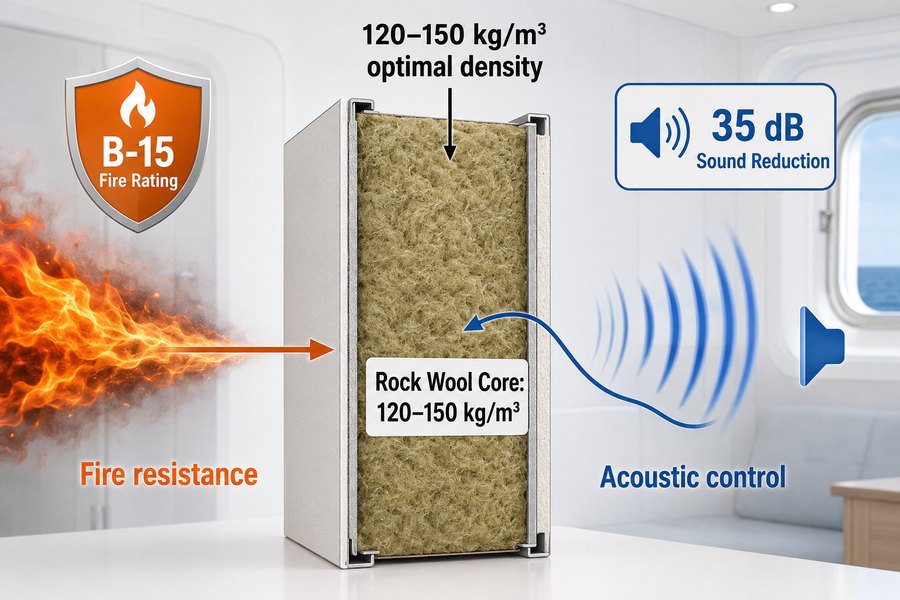 Rock Wool Marine Wall Panel Specification