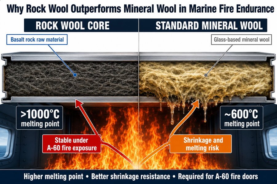 Rock Wool vs Standard Mineral Wool Fire Endurance