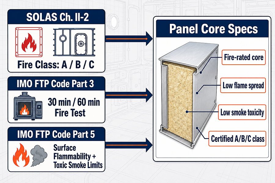 SOLAS IMO Panel Specs Mapping