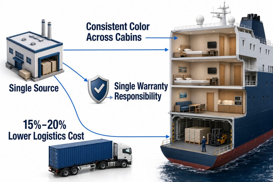 Single Source Procurement for Marine Accommodation Panels