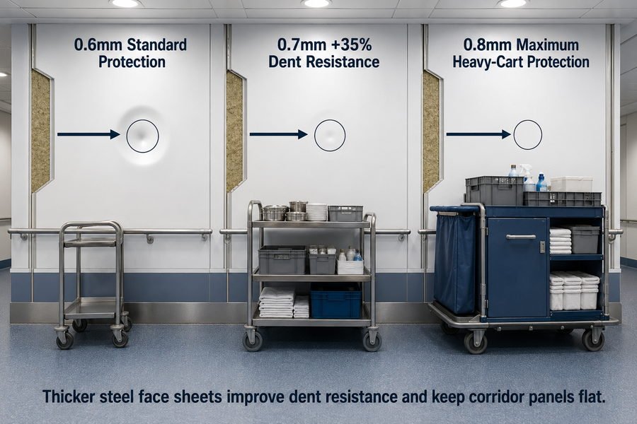 Steel Face Sheet Thickness Dent Resistance