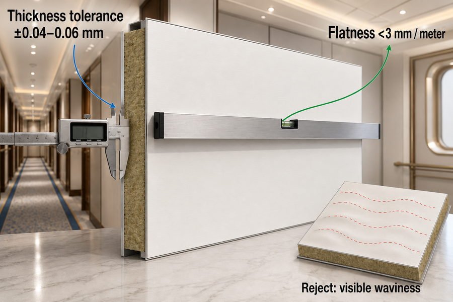 Steel Sheet Rolling Tolerance for Marine Panels