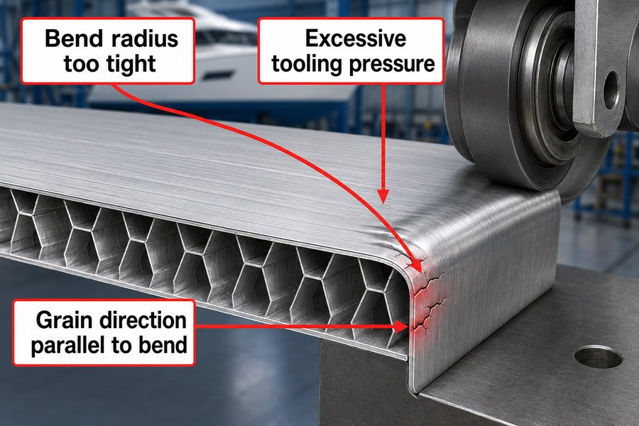 Thin Face Sheet Edge Profiling Cracks