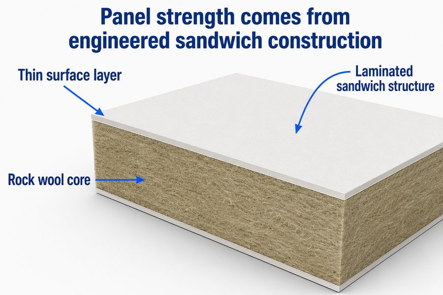 Thin GRP FRP Face Sheet Marine Panel Strength
