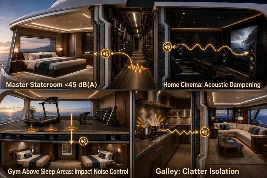 Yacht Zones Beyond Decorative Panels