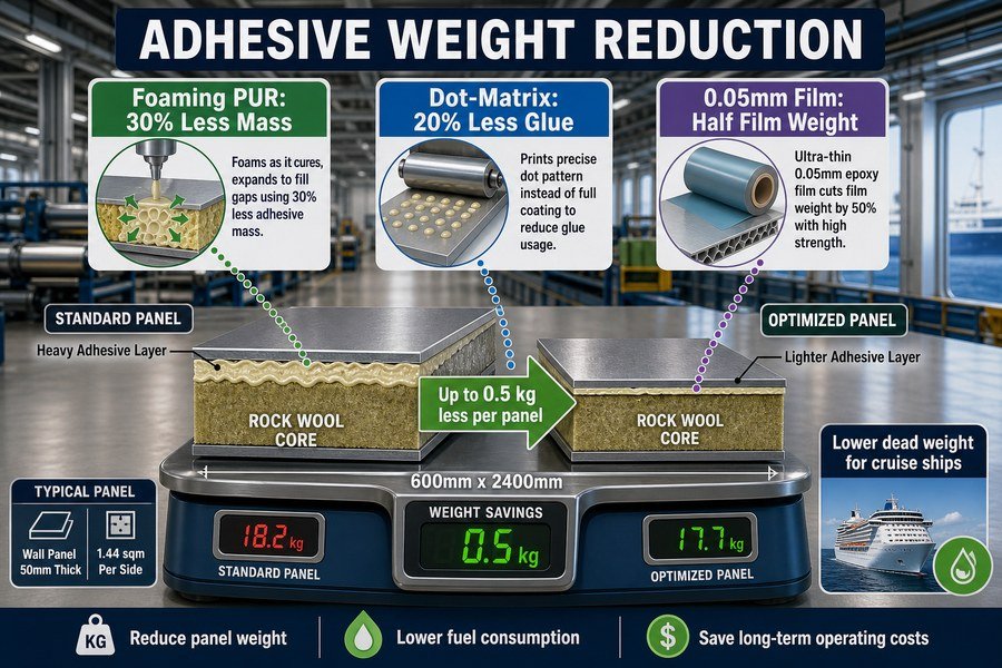 adhesive-optimization-reduce-panel-weight