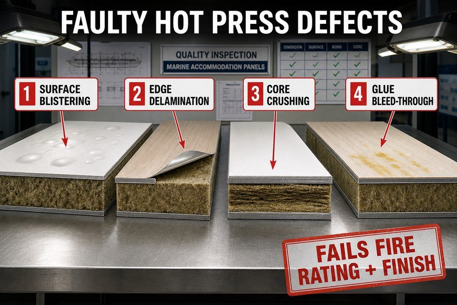 faulty-hot-press-marine-panel-defects