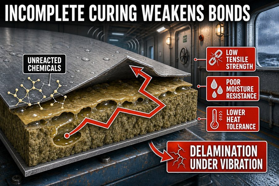 incomplete-curing-marine-panel-delamination