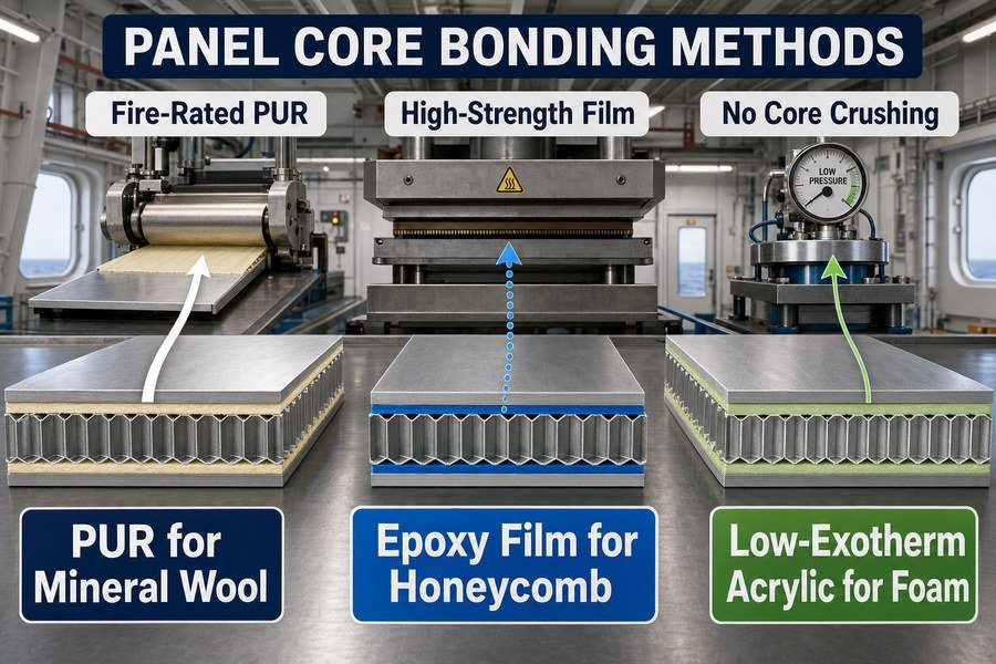 marine-accommodation-panel-core-bonding-methods