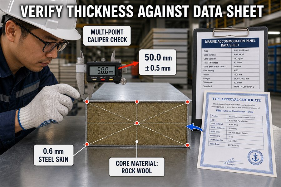 marine-accommodation-panel-data-sheet-thickness-verification