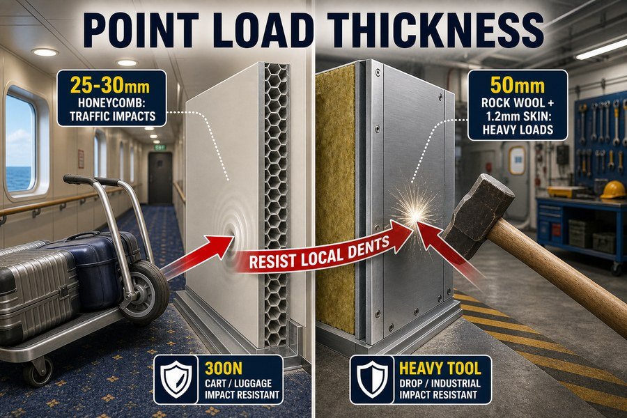 marine-accommodation-panel-point-load-thickness