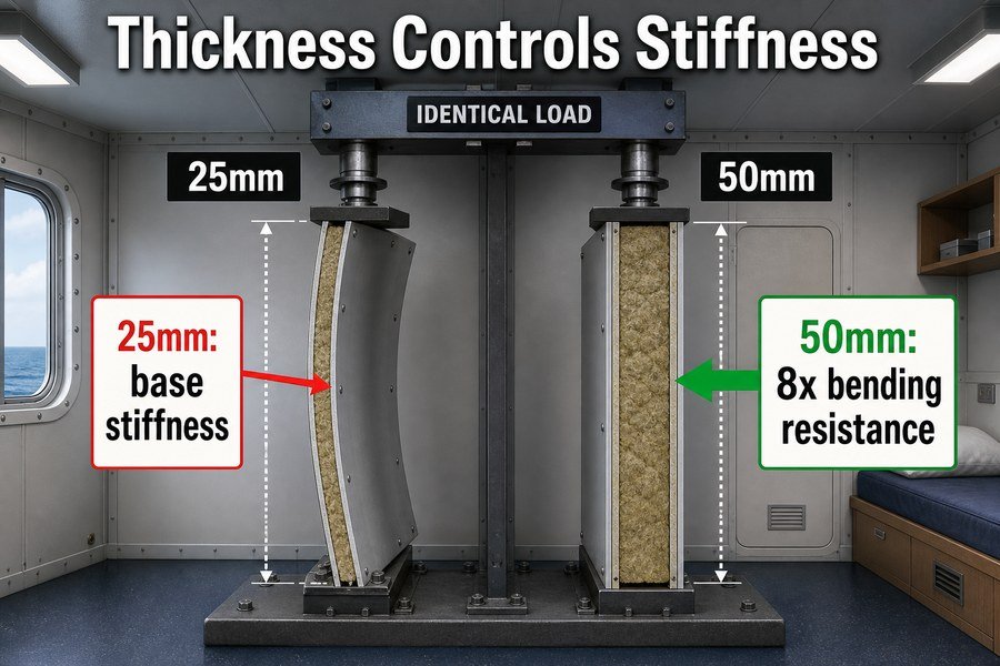 marine-accommodation-panel-thickness-stiffness