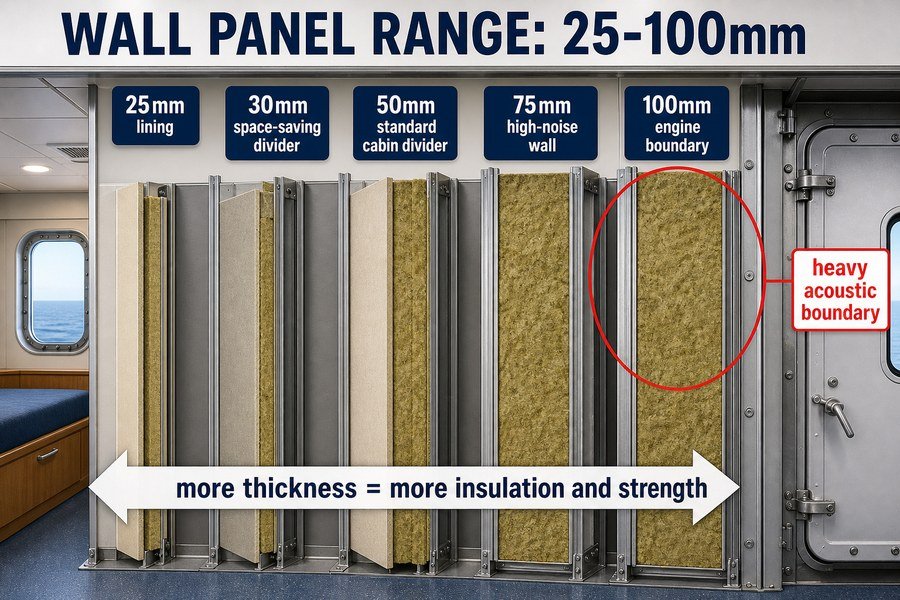 marine-accommodation-wall-panel-thickness-range