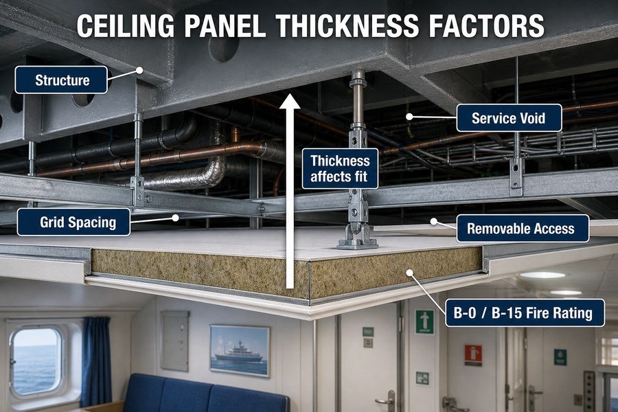 marine-ceiling-panel-thickness-factors