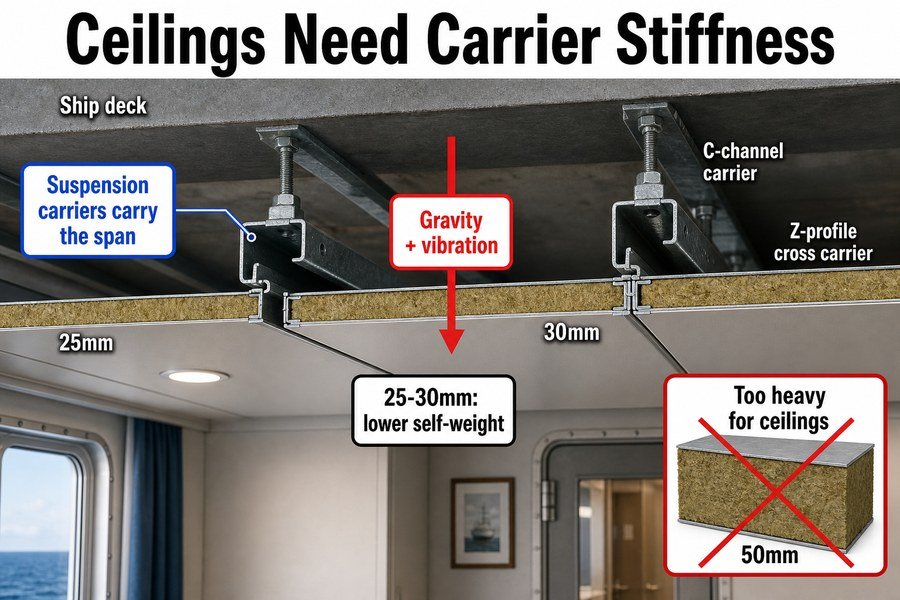 marine-ceiling-panel-thickness-gravity-carriers