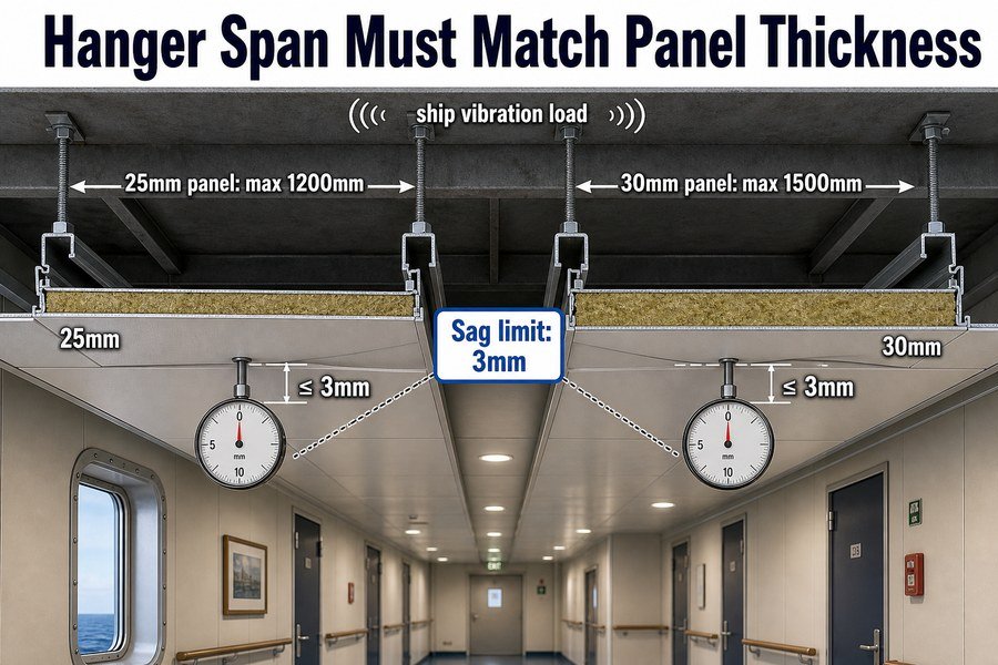 marine-ceiling-suspension-span-thickness