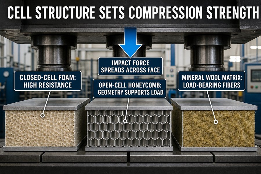 marine-panel-core-cellular-structure-compression