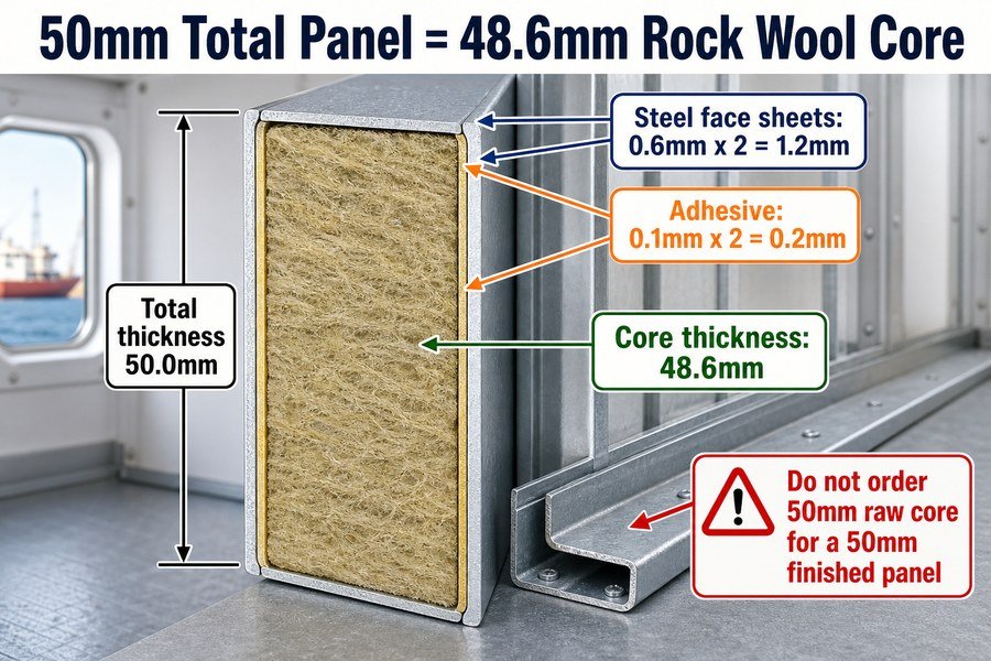 marine-panel-core-thickness-calculation