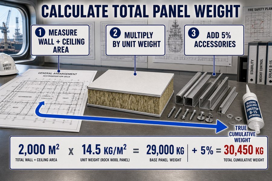 marine-panel-cumulative-weight-calculation