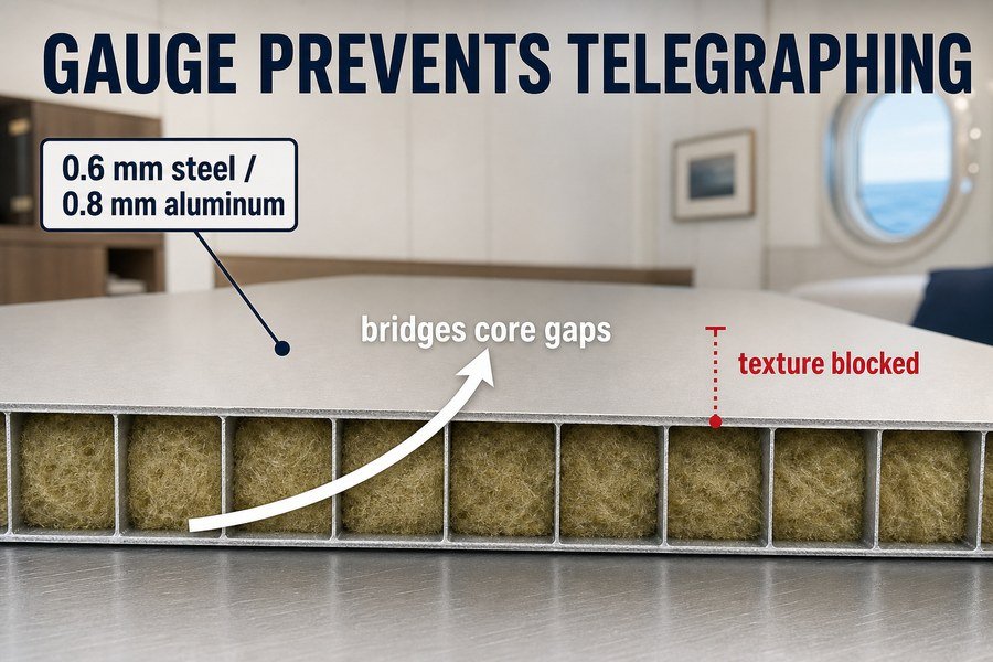 marine-panel-face-sheet-gauge-telegraphing-prevention