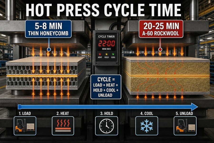 marine-panel-hot-press-cycle-time