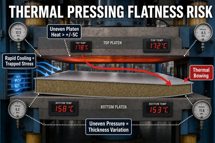 marine-panel-thermal-pressing-flatness-risk