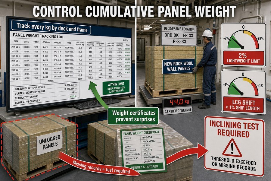 marine-panel-weight-control-inclining-test