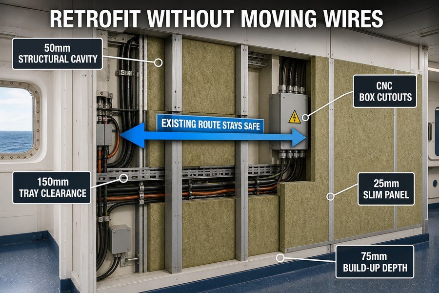 marine-wall-panel-electrical-retrofit-planning