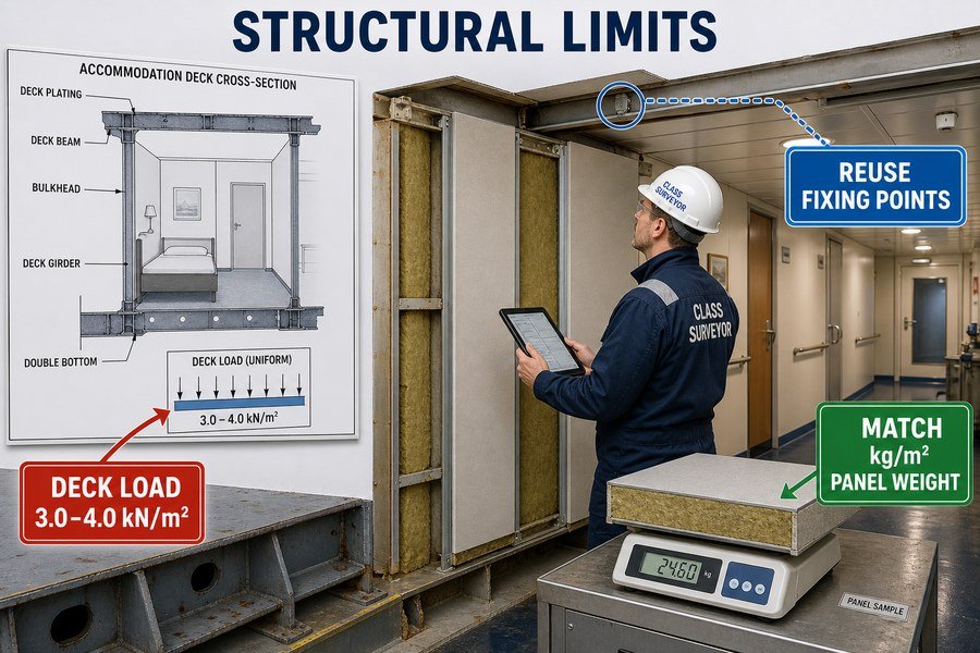 marine-wall-panel-structural-retrofit-limits
