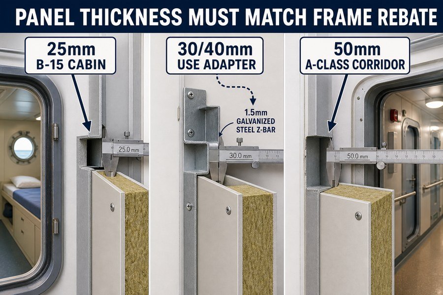 marine-wall-panel-thickness-door-frame-alignment