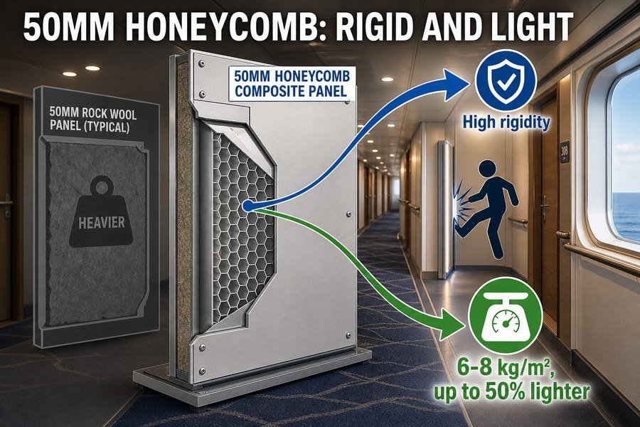 passenger-vessel-honeycomb-panel-rigidity-weight-savings