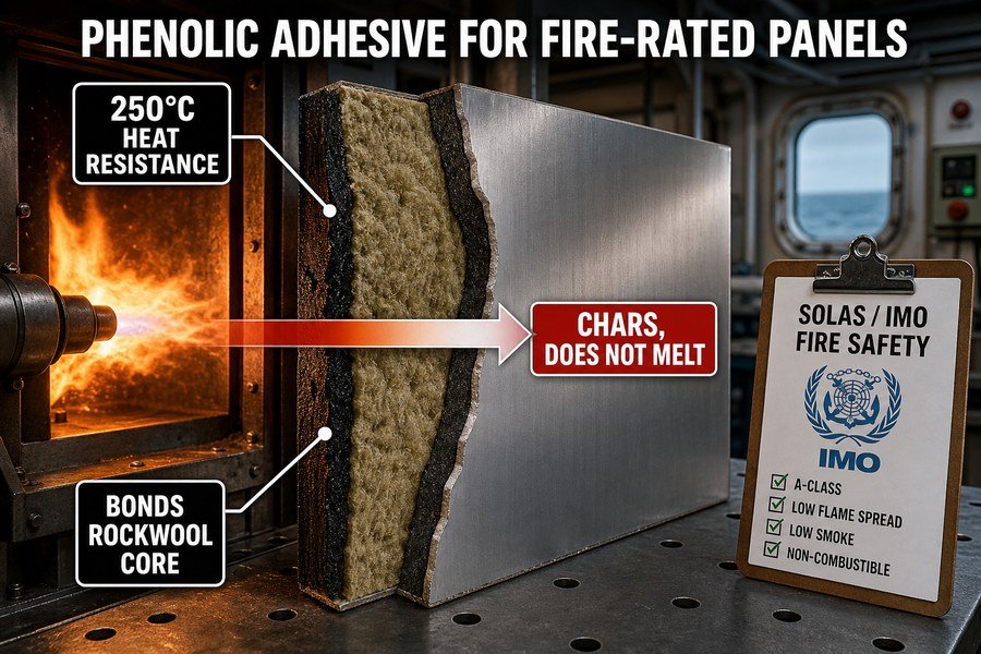 phenolic-fire-rated-marine-panel-adhesive