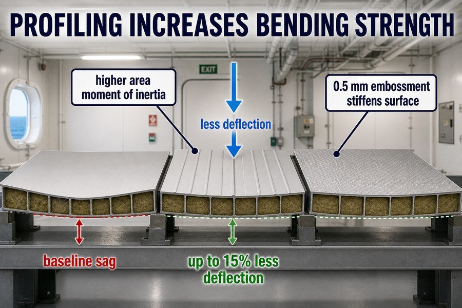 skin-profiling-embossing-marine-panel-bending-strength