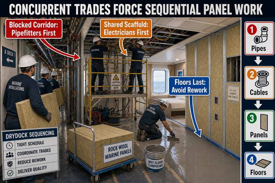 concurrent-shipyard-trades-panel-retrofit-sequencing