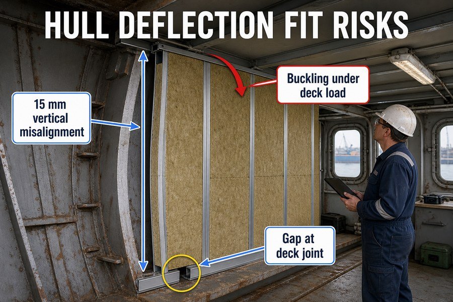 hull-deflection-marine-wall-panel-fit-risks