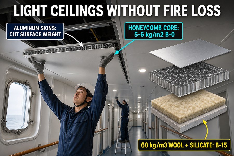 lightweight-marine-ceiling-panel-fire-integrity-design