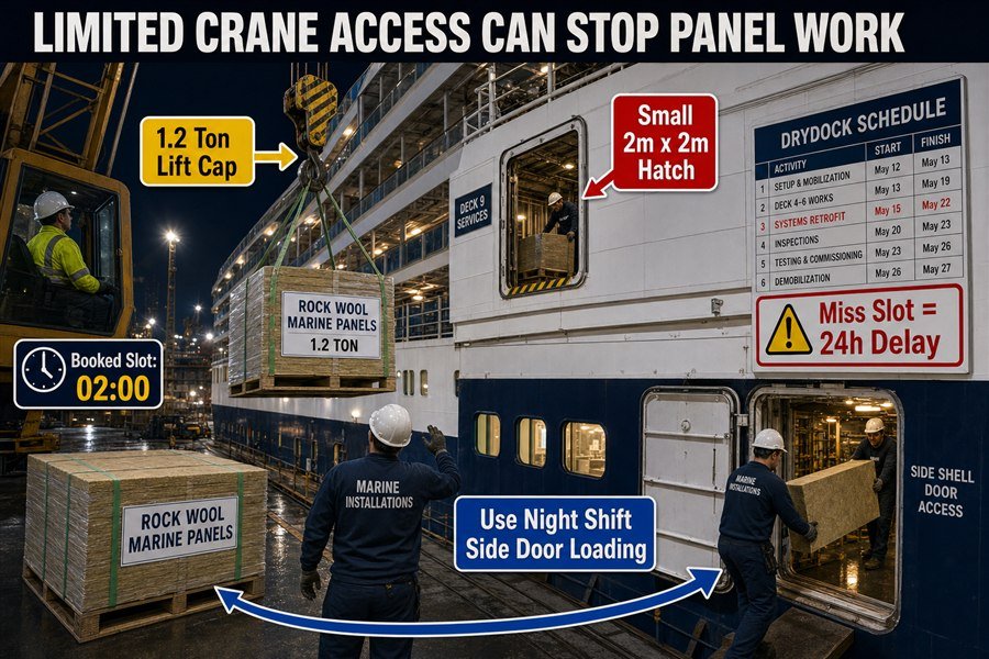 limited-crane-access-marine-panel-refurbishment