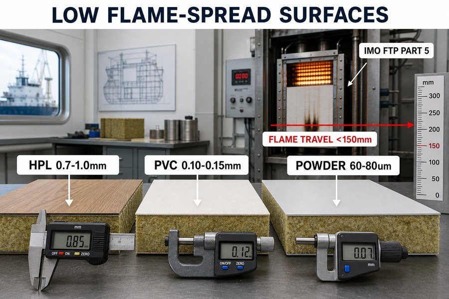 low-flame-spread-marine-panel-surfaces
