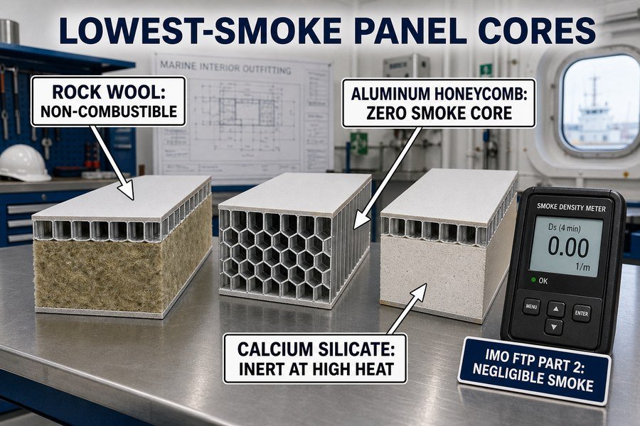 lowest-smoke-marine-panel-cores