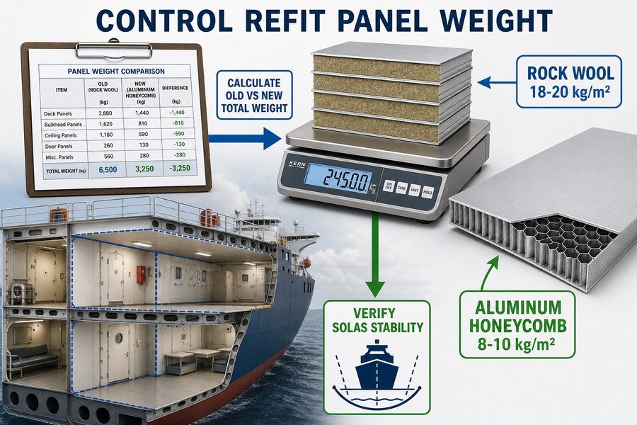 marine-accommodation-panel-weight-control