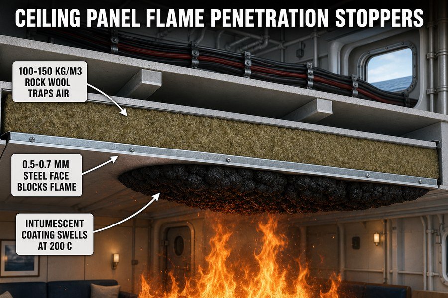 marine-ceiling-panel-flame-penetration-stoppers