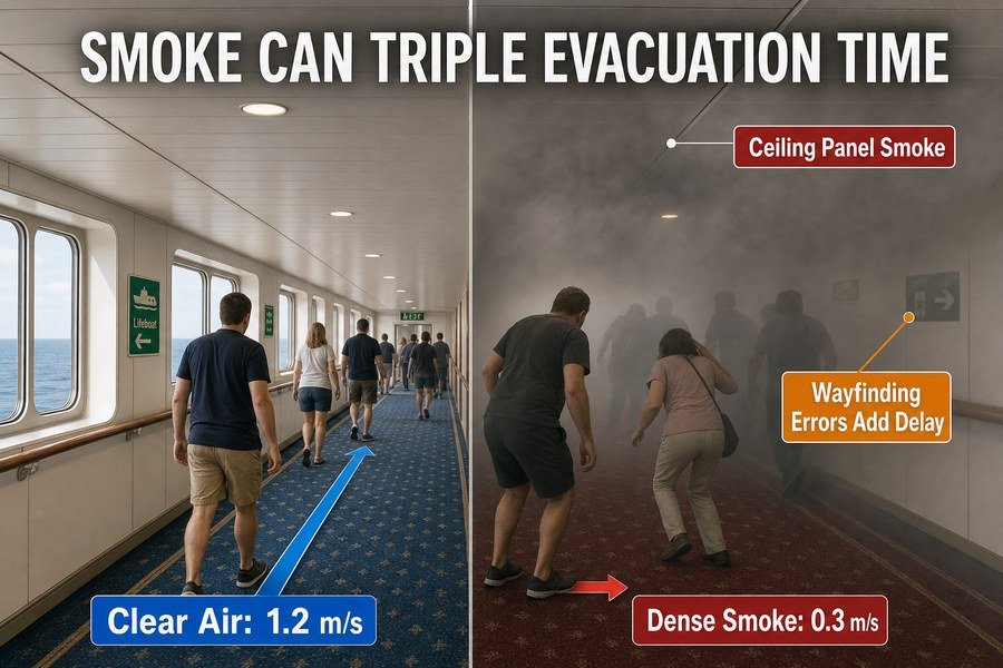 marine-ceiling-panel-smoke-evacuation-time