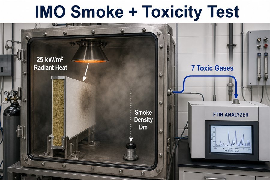 marine-interior-panel-smoke-toxicity-test