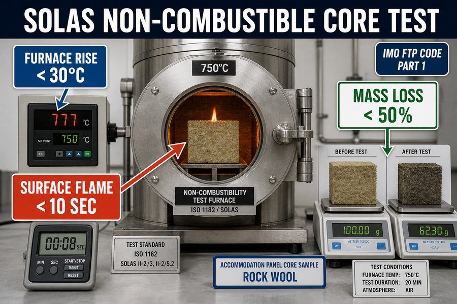 marine-panel-core-non-combustible-test
