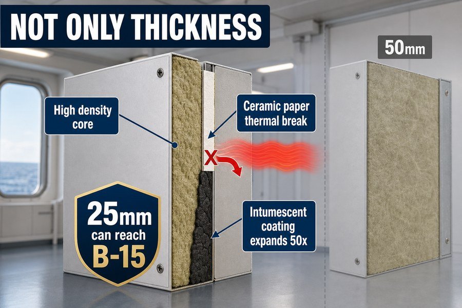 marine-wall-panel-alternatives-to-thickness-temperature-rise