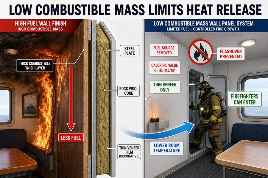 marine-wall-panel-heat-release-control