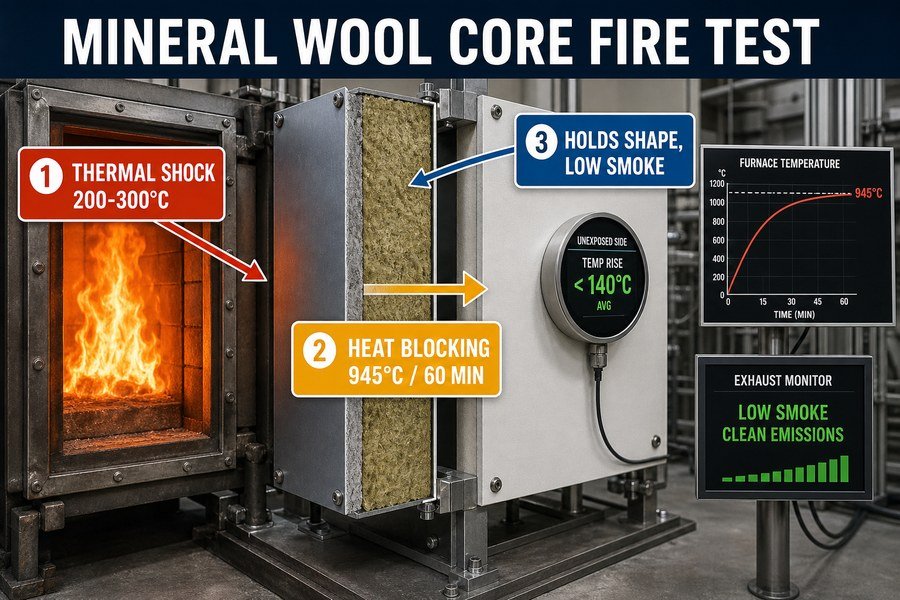 mineral-wool-core-fire-test