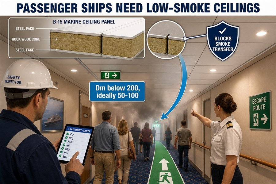 passenger-ship-low-smoke-ceiling-panels
