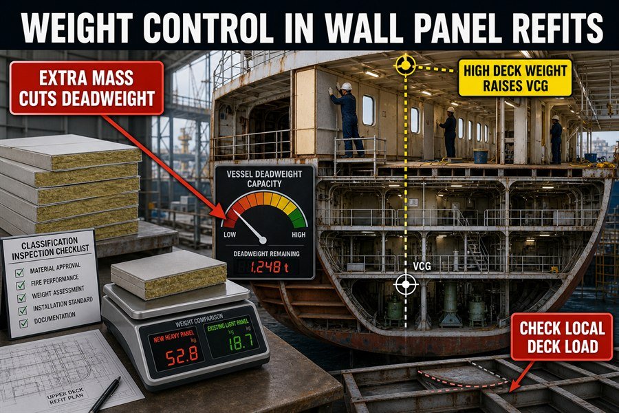 replacement-marine-wall-panel-weight-control